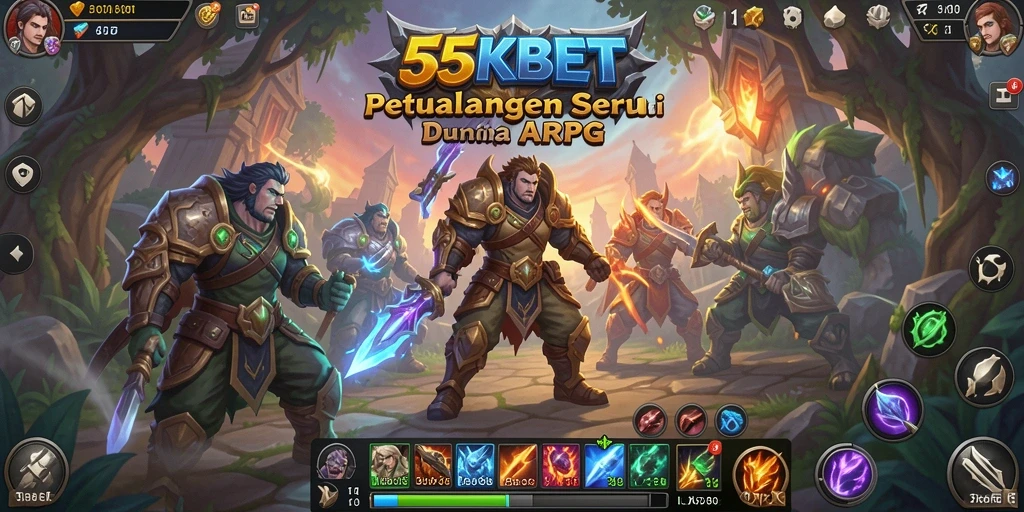 Screenshot gameplay 55KBET menampilkan petualangan seru para pemain.