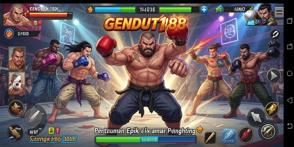 Gameplay Fighting yang mendebarkan dalam GENDUT188.