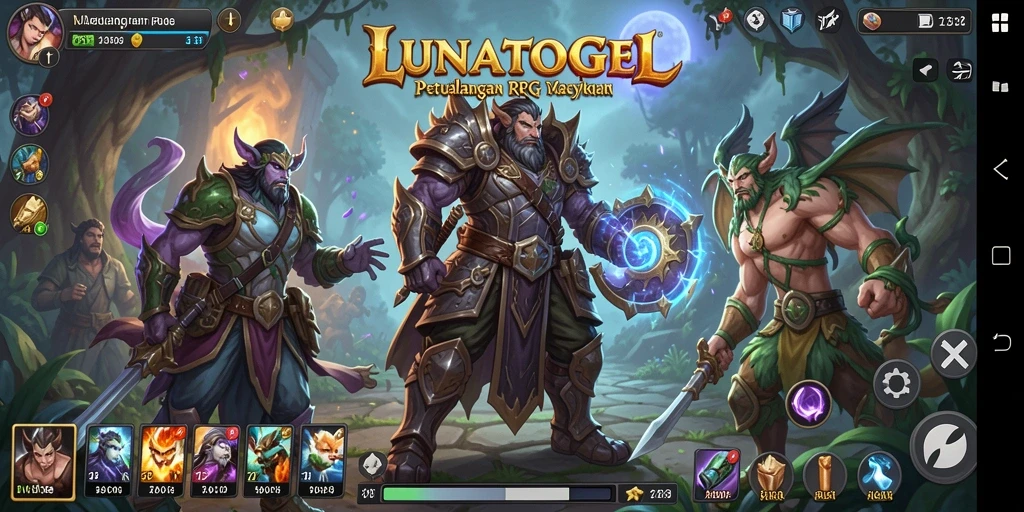 Screenshot gameplay LUNATOGEL menampilkan petualangan yang menarik.