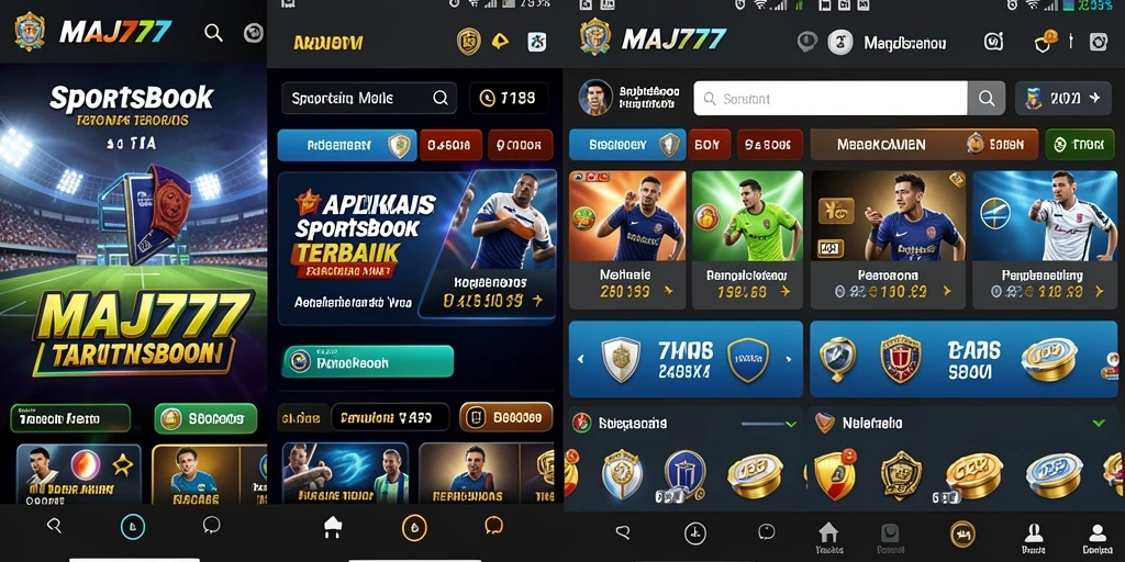 Tampilan gameplay menarik dari aplikasi sportsbook MAJ777.