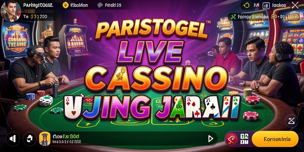 Tampilan menarik dari gameplay Live Casino PARISTOGEL.