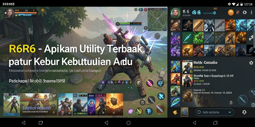 Tampilan utama aplikasi Utility R6R6 yang intuitif dan berfungsi.