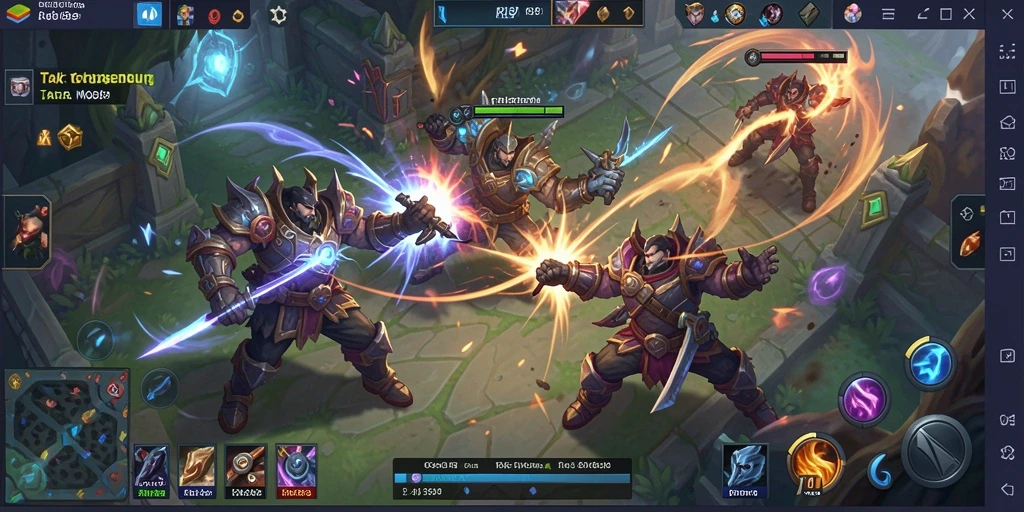 Tangkapan layar gameplay seru dari RI889 di arena MOBA.