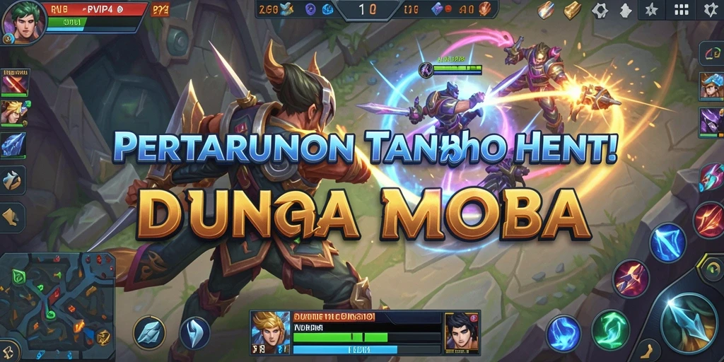Gameplay RPVIP4 dengan karakter bertarung di arena seru.