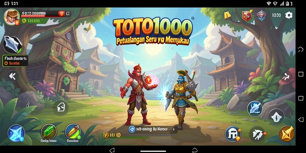 Tampilan gameplay epic di dunia petualangan TOTO1000.