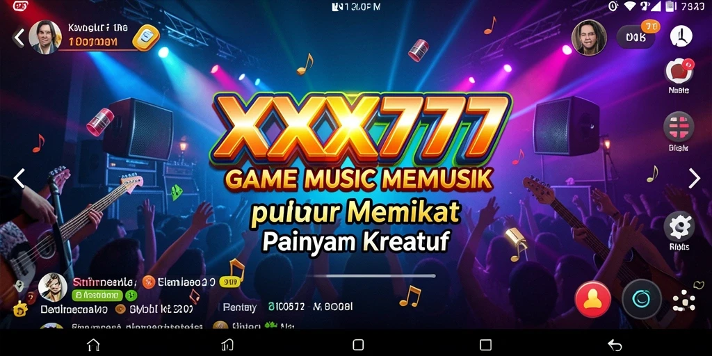 Tampilan gameplay XXX777 menampilkan aksi menarik dalam bermain musik.