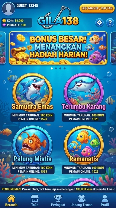 Proses unduh yang cepat dan mudah di gila138.